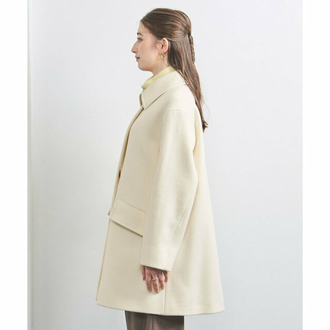 UNITED ARROWS - 【OFF WHITE】スタンドカラー ミドルコートの UNITED ARROWS - 【OFF WHITE】スタンドカラー ミドルコートの