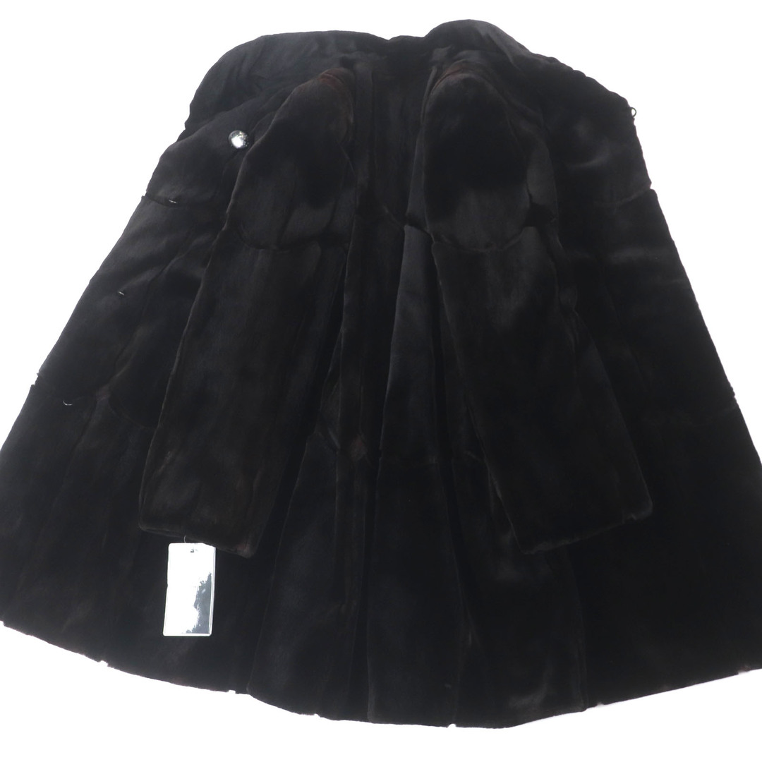 未使用品▽SAGA MINK サガミンク シェアードミンク 裏地総柄 本