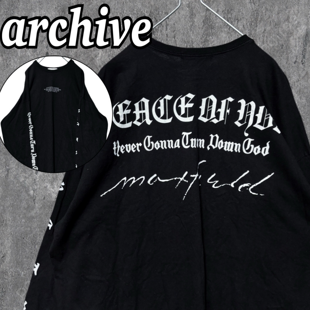 Archive - 00s archive 英字 y2k グランジ ロンT ビッグ Archive - 00s archive 英字 y2k グランジ ロンT ビッグ