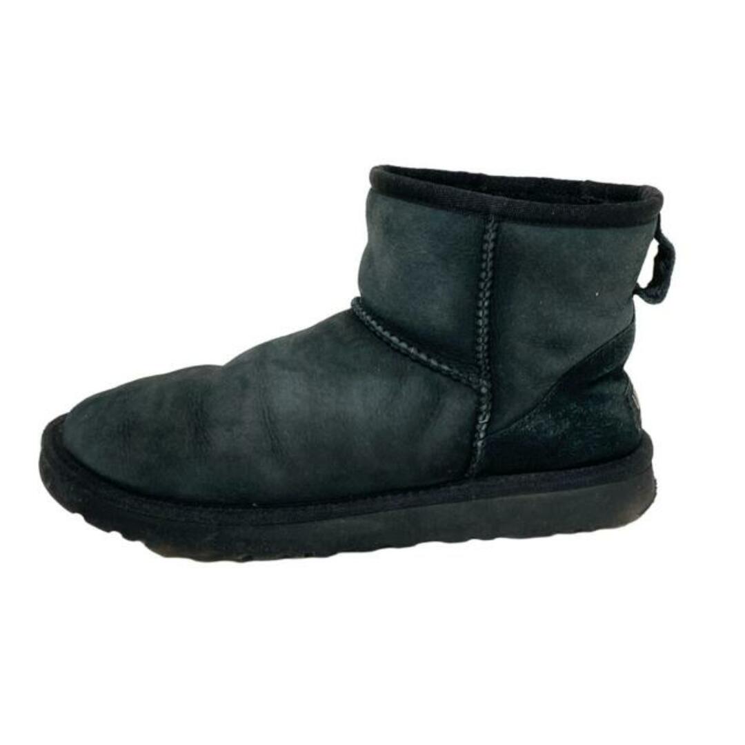 UGG - UGG(アグ) ショートブーツ 24 レディース - F20014 黒 UGG - UGG(アグ) ショートブーツ 24 レディース - F20014 黒