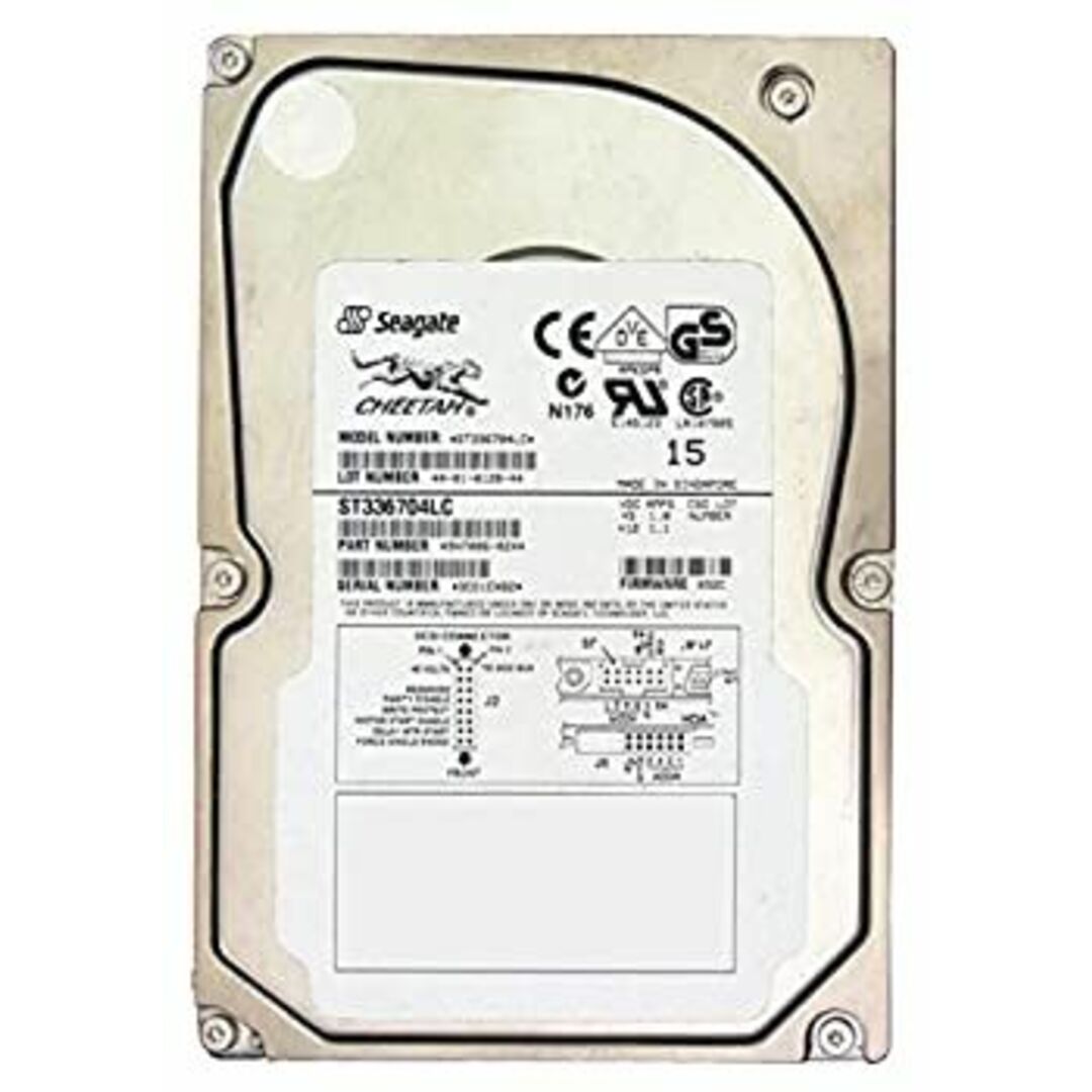 Seagate Cheetah 36LP 36.7GB Ultra-160 SCSI 3.5インチ 内蔵型HDD ST336704LC スマホ/家電/カメラのPC/タブレット(PCパーツ)の商品写真