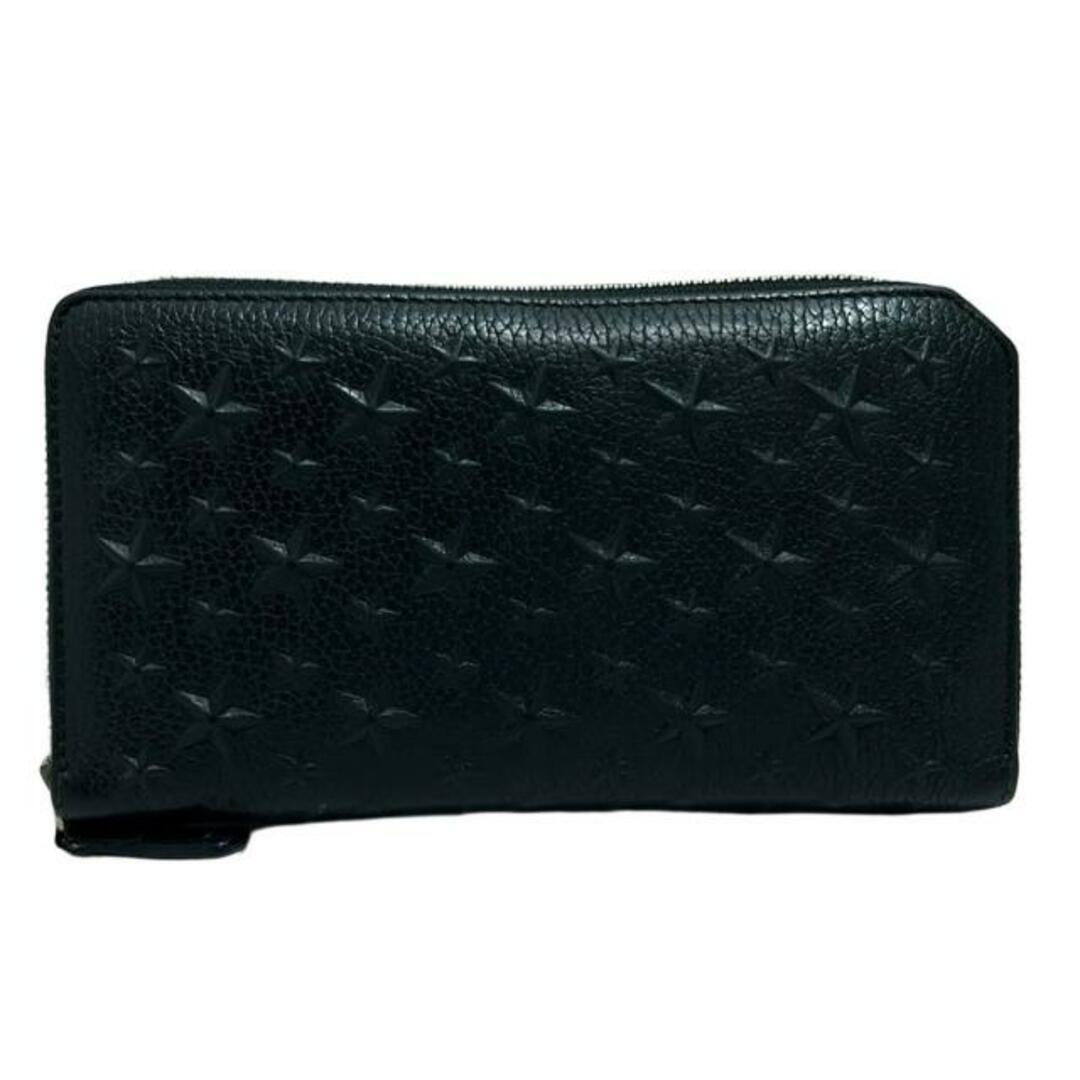 JIMMY CHOO - JIMMY CHOO(ジミーチュウ) 長財布 ピッパ 黒 JIMMY CHOO - JIMMY CHOO(ジミーチュウ) 長財布 ピッパ 黒