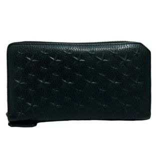 JIMMY CHOO - JIMMY CHOO(ジミーチュウ) 長財布 ピッパ 黒 JIMMY CHOO - JIMMY CHOO(ジミーチュウ) 長財布 ピッパ 黒