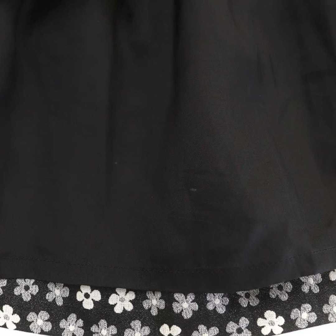 M'S GRACY - エムズグレイシー 花柄リボンワンピース 膝丈 38 黒 M'S GRACY - エムズグレイシー 花柄リボンワンピース 膝丈 38 黒