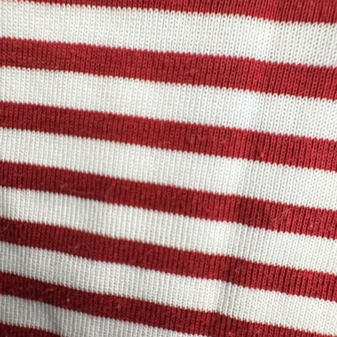 leilian(レリアン)のLeilian(レリアン) 半袖Tシャツ サイズ9 M レディース美品  - 白×レッド ボーダー レディースのトップス(Tシャツ(半袖/袖なし))の商品写真