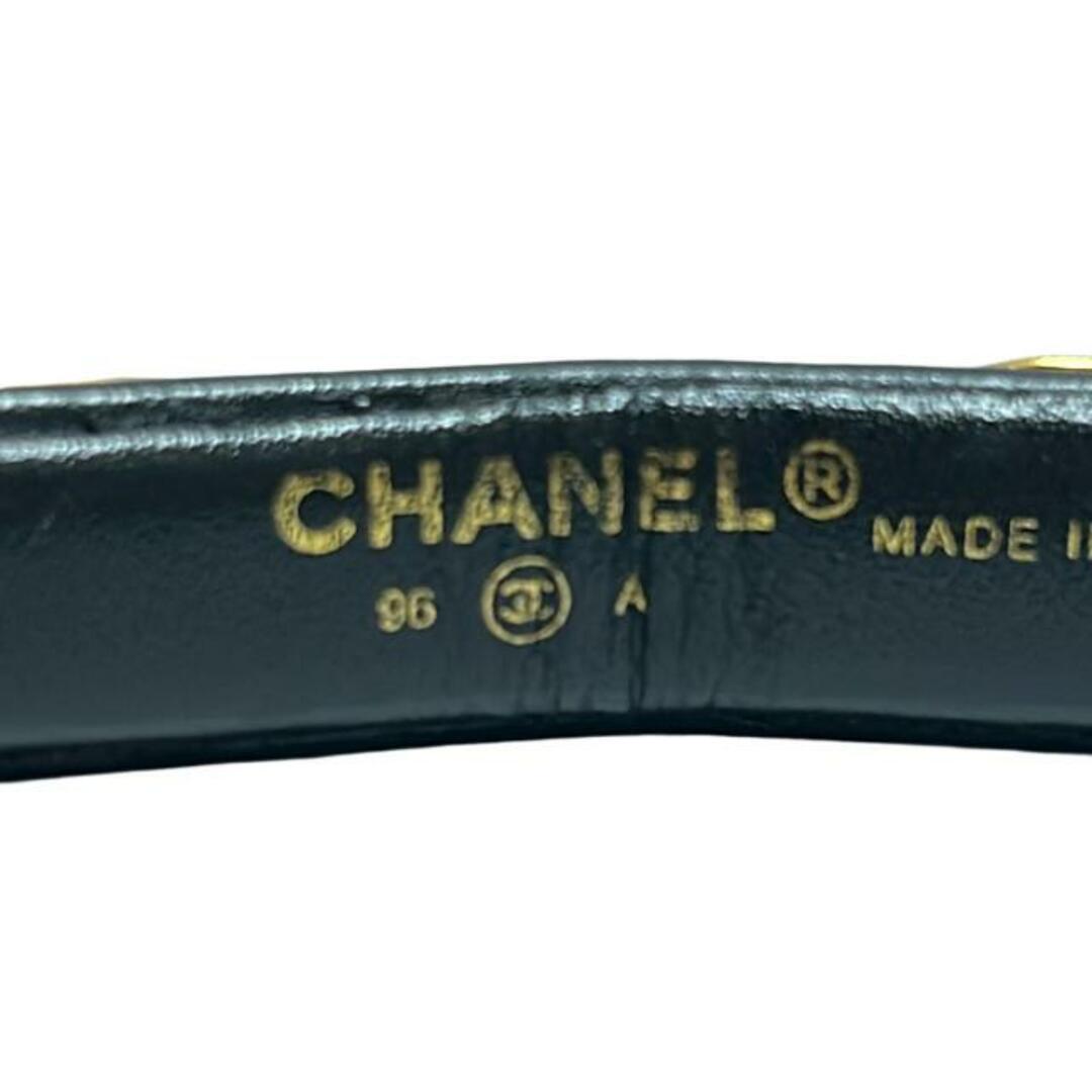 CHANEL - CHANEL(シャネル) ベルト 75/30 - 黒 ゴールド金具 CHANEL - CHANEL(シャネル) ベルト 75/30 - 黒 ゴールド金具