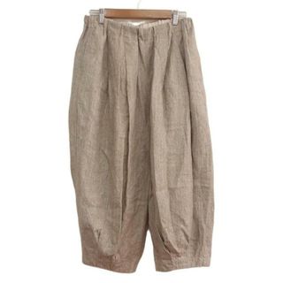ツムグ(tumugu)のtumugu(ツムグ) パンツ サイズF レディース美品  - ベージュ フルレングス/麻/ウエストゴム(その他)