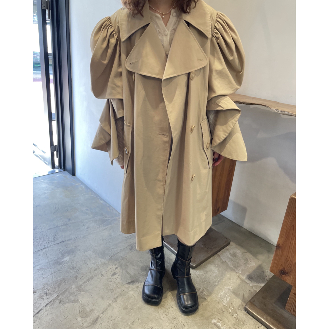 Simone Rocha - Simone Rocha x H&M パフスリーブ トレンチ Simone Rocha - Simone Rocha x H&M パフスリーブ トレンチ