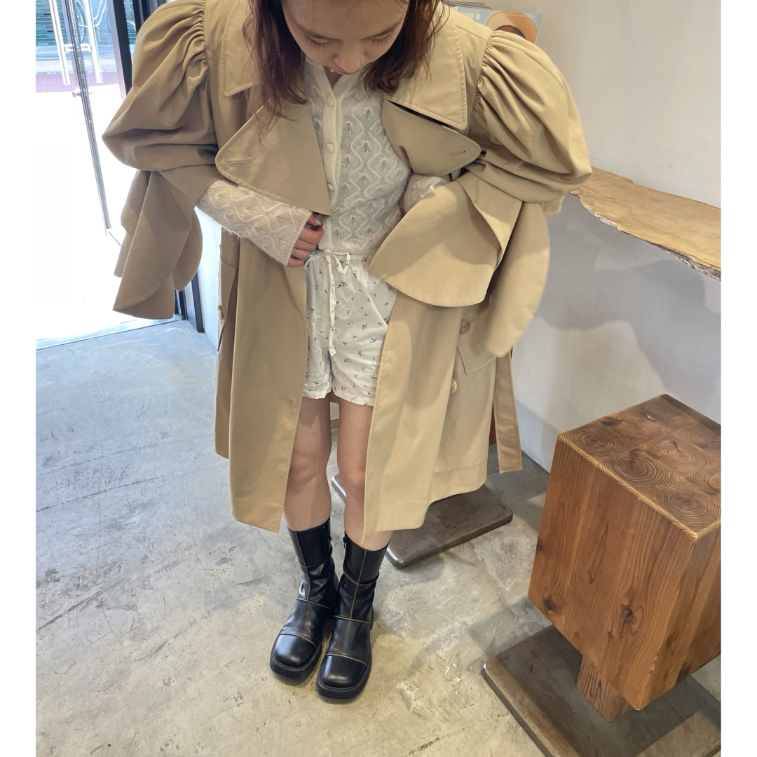 Simone Rocha - Simone Rocha x H&M パフスリーブ トレンチ Simone Rocha - Simone Rocha x H&M パフスリーブ トレンチ