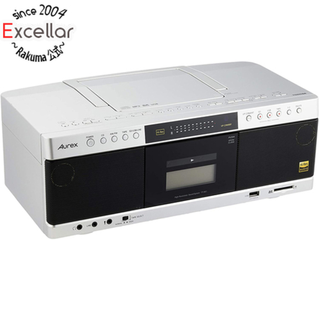 東芝(トウシバ)の【新品訳あり(箱きず・やぶれ)】 TOSHIBA SD/USB/CDラジオカセットレコーダー Aurex TY-AK1(N) サテンゴールド スマホ/家電/カメラのオーディオ機器(ラジオ)の商品写真