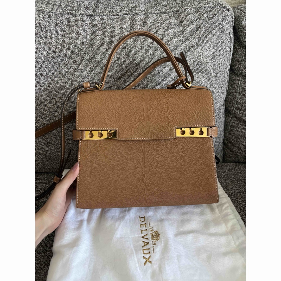 DELVAUX - 超美品 DELVAUX タンペートMMクリスピーカーフ DELVAUX - 超美品 DELVAUX タンペートMMクリスピーカーフ