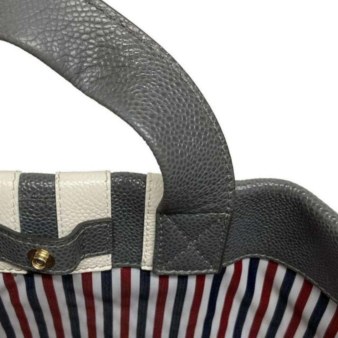 THOM BROWNE - THOM BROWNE(トムブラウン) トートバッグ グレー THOM BROWNE - THOM BROWNE(トムブラウン) トートバッグ グレー