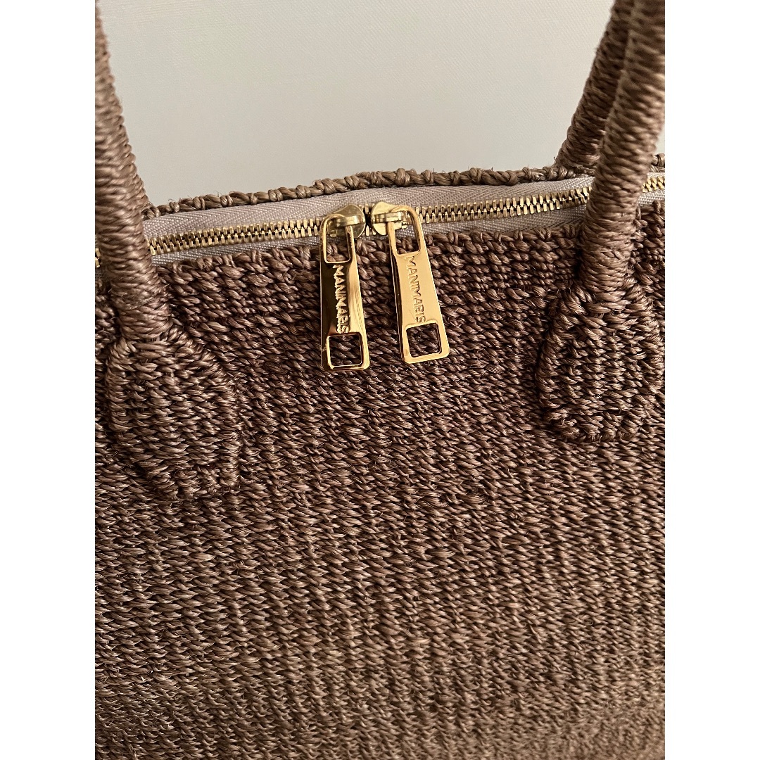 manimaris アバカボストン バッグ かごバッグの通販 by
