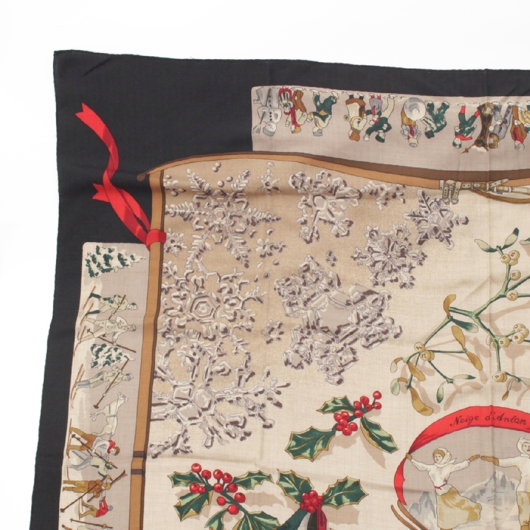 HERMES - エルメス カレジェアン 140 カシミヤ×シルク Neige d HERMES - エルメス カレジェアン 140 カシミヤ×シルク Neige d
