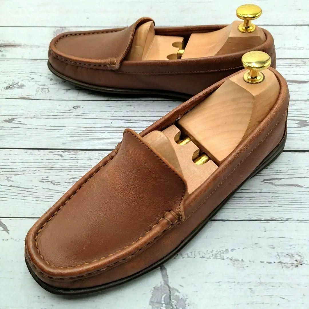 REGAL - REGAL リーガル 24.5 スリップオン ローファー モカシン REGAL - REGAL リーガル 24.5 スリップオン ローファー モカシン