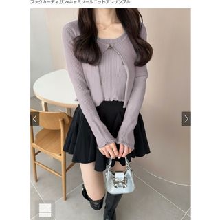 michellMacaron - デコルテカットニットアンサンブルの通販|ラクマ michellMacaron - デコルテカットニットアンサンブルの通販|ラクマ