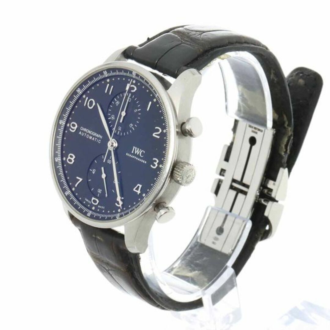 IWC(アイダブリューシー)のIWC ポルトギーゼ クロノグラフ IW371609 メンズ 腕時計 ブラック 自動巻き インターナショナル ウォッチ カンパニー Portuguese 90276575 メンズの時計(腕時計(アナログ))の商品写真