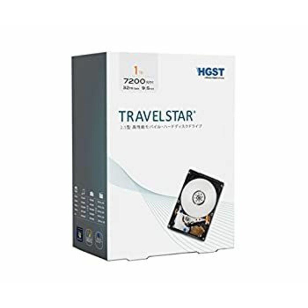 HGST(エイチ・ジー・エス・ティー) Travelstar 1TB パッケージ版 2.5インチ 7200rpm 32MBキャッシュ SATA 6Gb/s 0S03565 スマホ/家電/カメラのPC/タブレット(PCパーツ)の商品写真