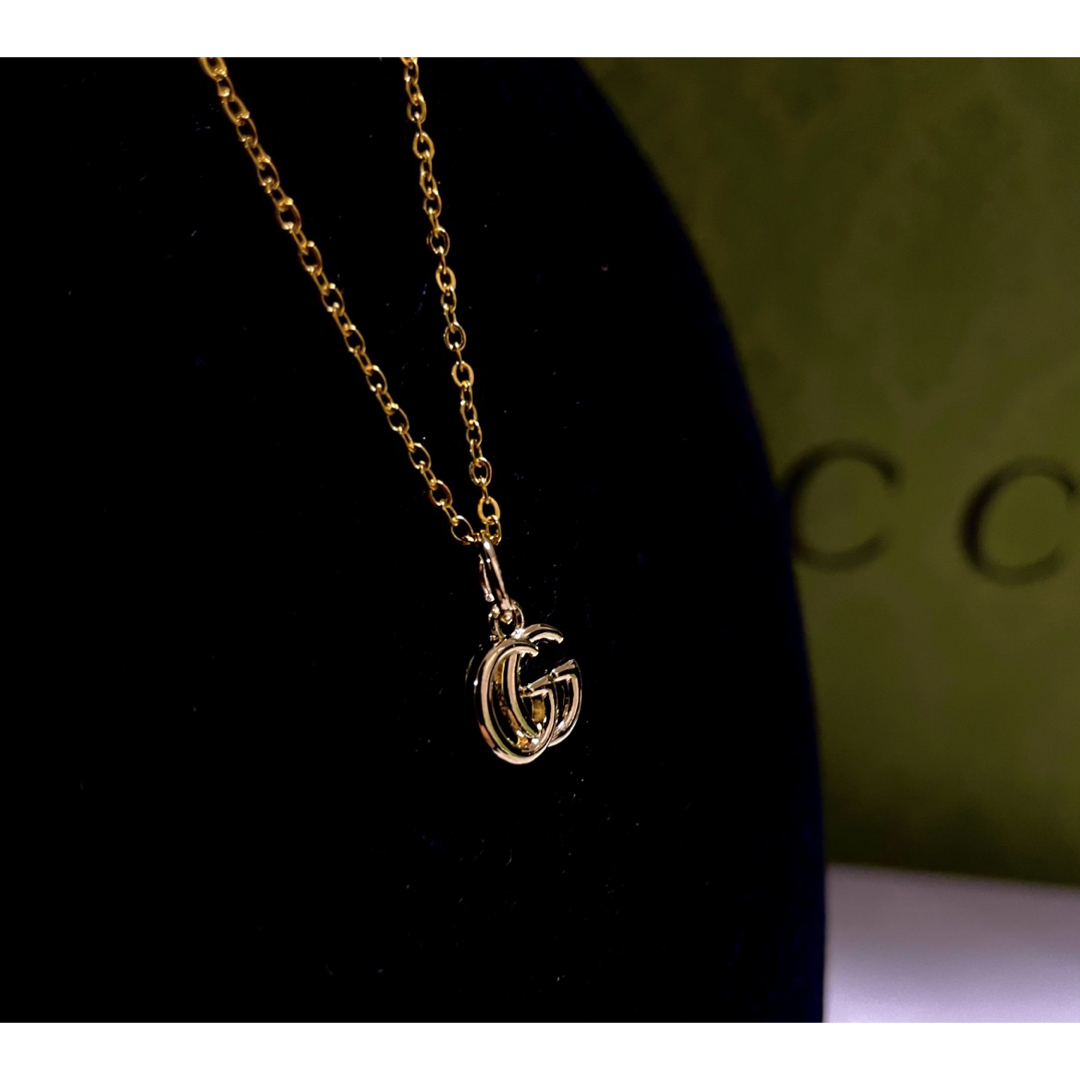 GUCCI - 極美品‼️GUCCI GGロゴチャームネックレス【正規品】の GUCCI - 極美品‼️GUCCI GGロゴチャームネックレス【正規品】の