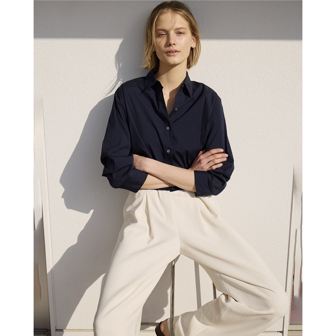 Theory - Theory 25SS 完売 七分袖 クロップドシャツ Theory - Theory 25SS 完売 七分袖 クロップドシャツ