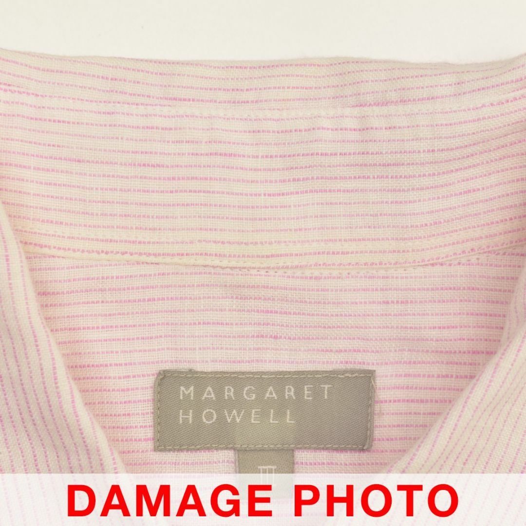MARGARET HOWELL - 【MARGARETHOWELL】リネンストライプ半袖 MARGARET HOWELL - 【MARGARETHOWELL】リネンストライプ半袖