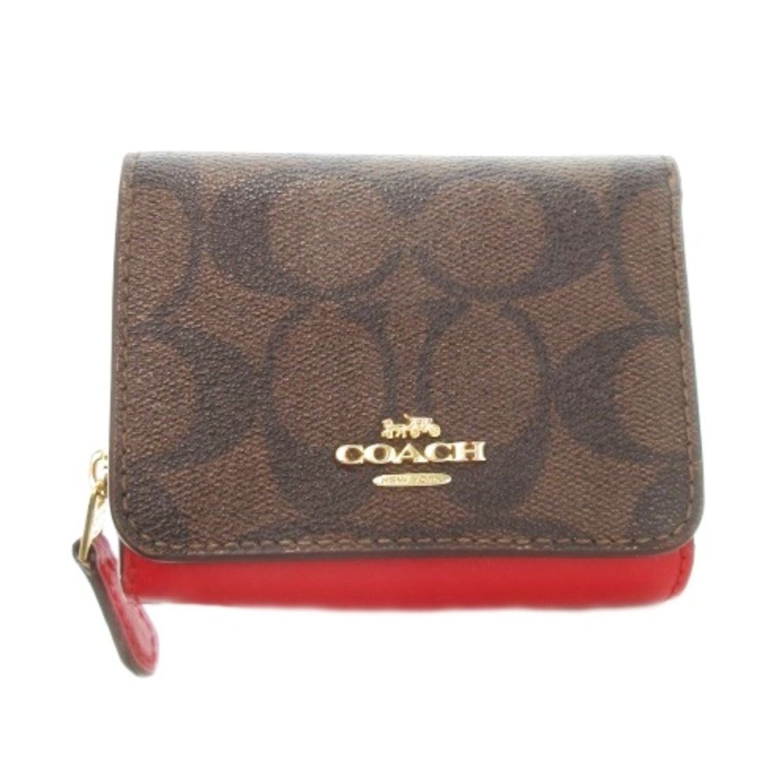 COACH - コーチ 三つ折り財布 ミニウォレット 小銭入れあり COACH - コーチ 三つ折り財布 ミニウォレット 小銭入れあり