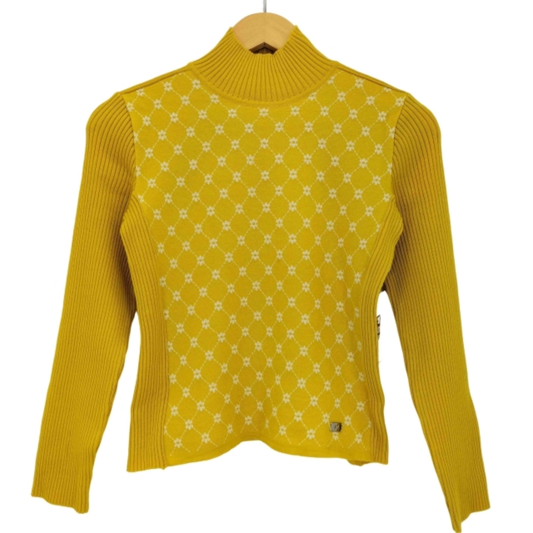 Courreges - courreges(クレージュ) ウール リブ切替 花柄 Courreges - courreges(クレージュ) ウール リブ切替 花柄
