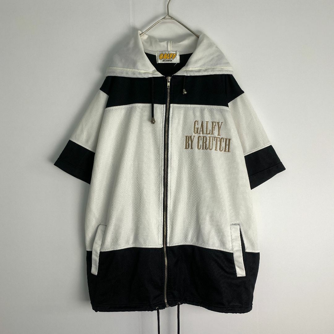 GALFY - ガルフィ セットアップ GALFY ジャージ 刺しゅう 白 黒 GALFY - ガルフィ セットアップ GALFY ジャージ 刺しゅう 白 黒