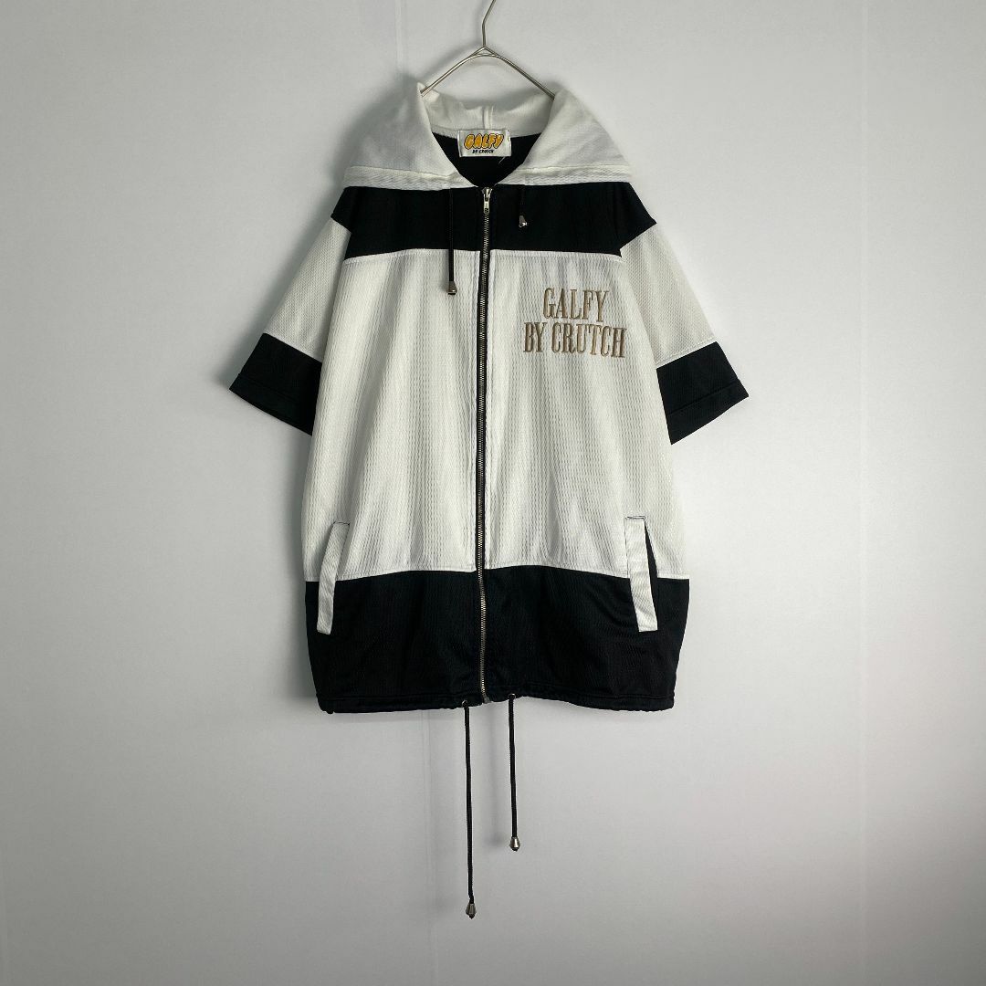 GALFY - ガルフィ セットアップ GALFY ジャージ 刺しゅう 白 黒 GALFY - ガルフィ セットアップ GALFY ジャージ 刺しゅう 白 黒