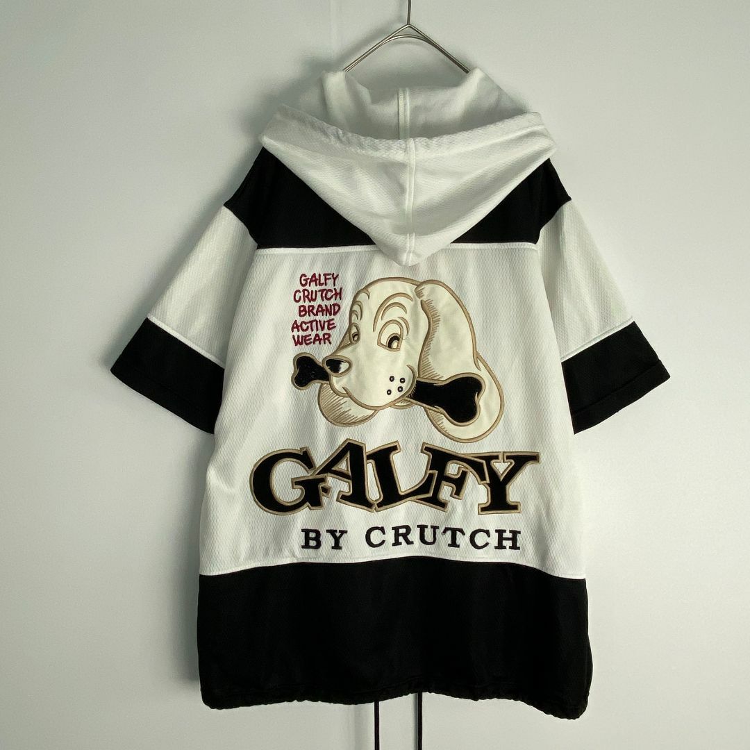 GALFY - ガルフィ セットアップ GALFY ジャージ 刺しゅう 白 黒 GALFY - ガルフィ セットアップ GALFY ジャージ 刺しゅう 白 黒