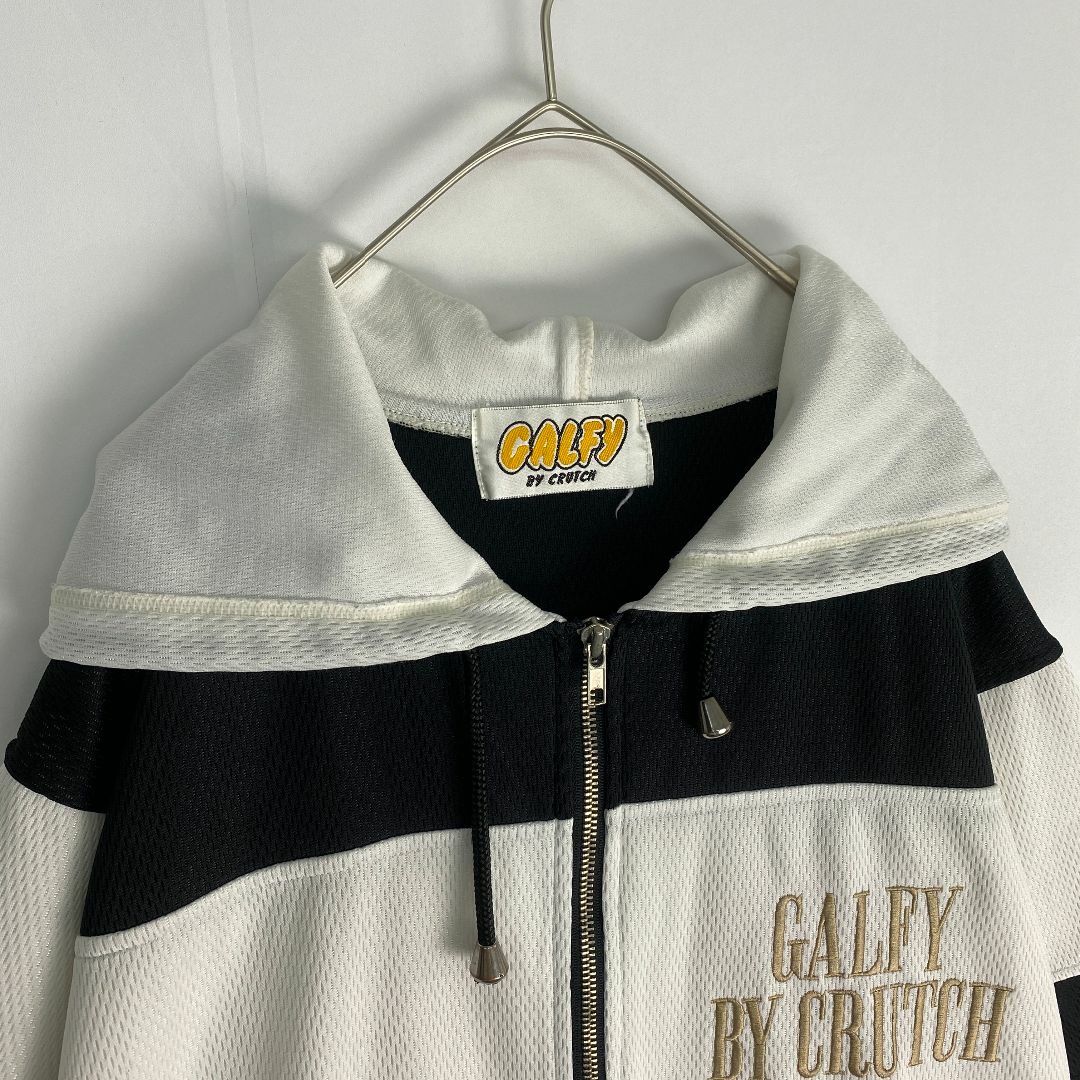 GALFY - ガルフィ セットアップ GALFY ジャージ 刺しゅう 白 黒 GALFY - ガルフィ セットアップ GALFY ジャージ 刺しゅう 白 黒