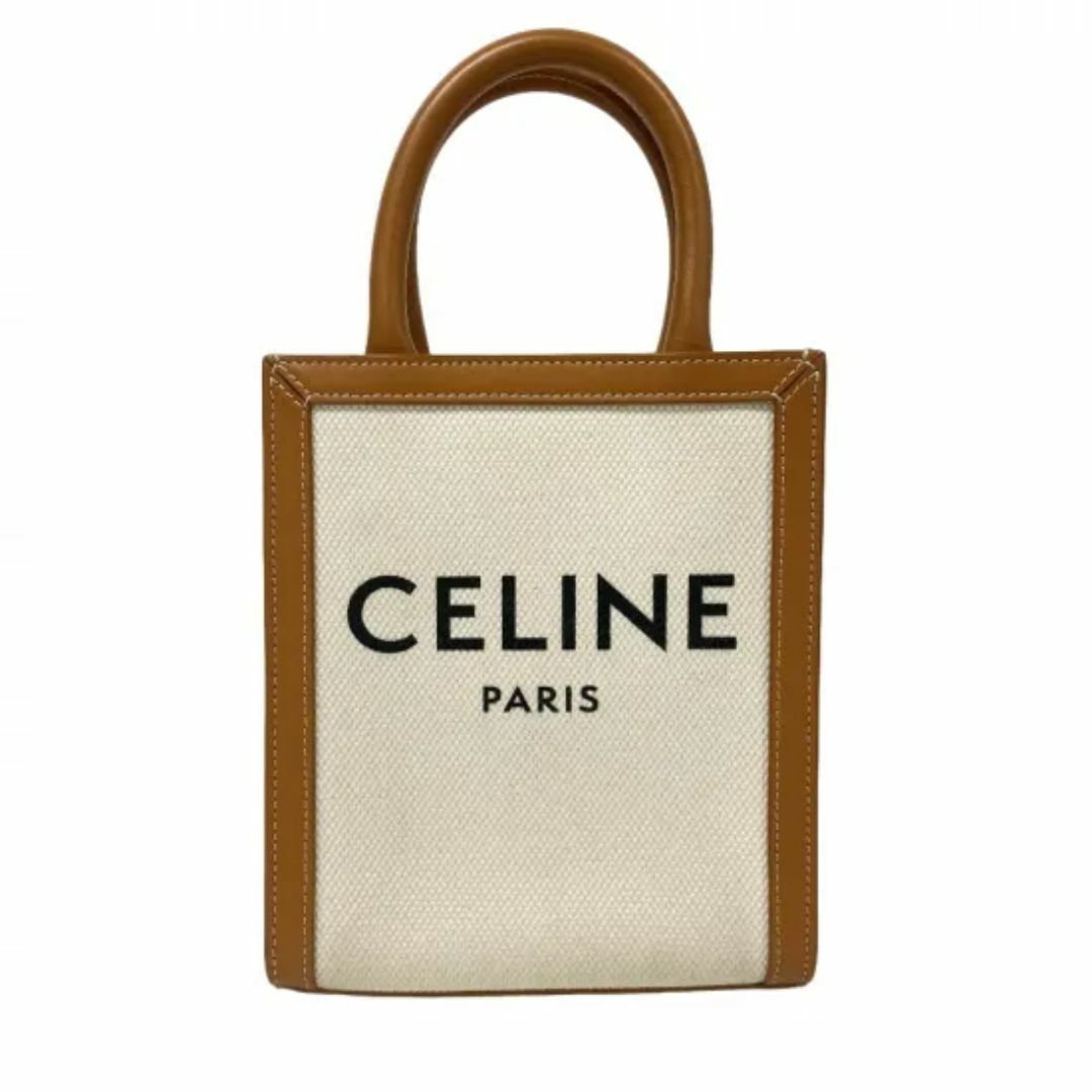 CELINE - 【良品】CELINE ミニバーティカルカバナチュラル タン CELINE - 【良品】CELINE ミニバーティカルカバナチュラル タン