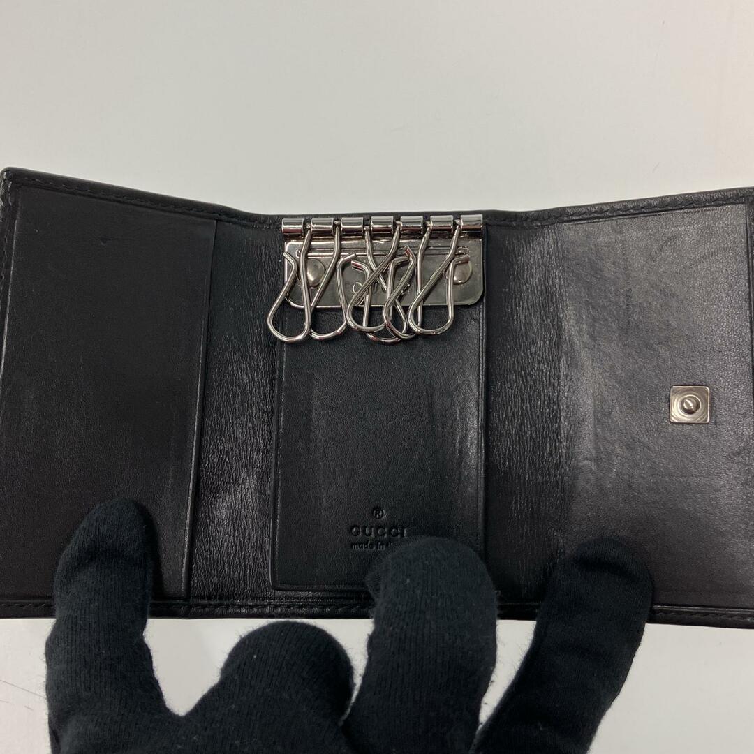 GUCCI - △△GUCCI グッチ 6連キーケース シェリーライン デニム GUCCI - △△GUCCI グッチ 6連キーケース シェリーライン デニム