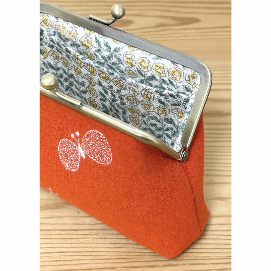 mina perhonen - ハンドメイド がま口ポーチ お財布 ちょうちょ mina perhonen - ハンドメイド がま口ポーチ お財布 ちょうちょ