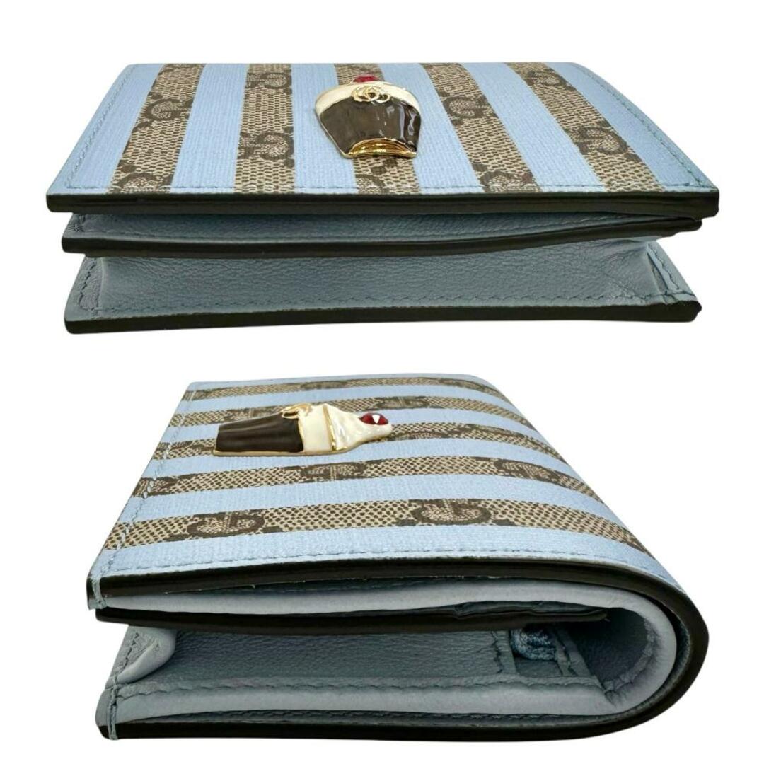 GUCCI - グッチ 二つ折り財布 アイスクリーム コンパクト GUCCI - グッチ 二つ折り財布 アイスクリーム コンパクト