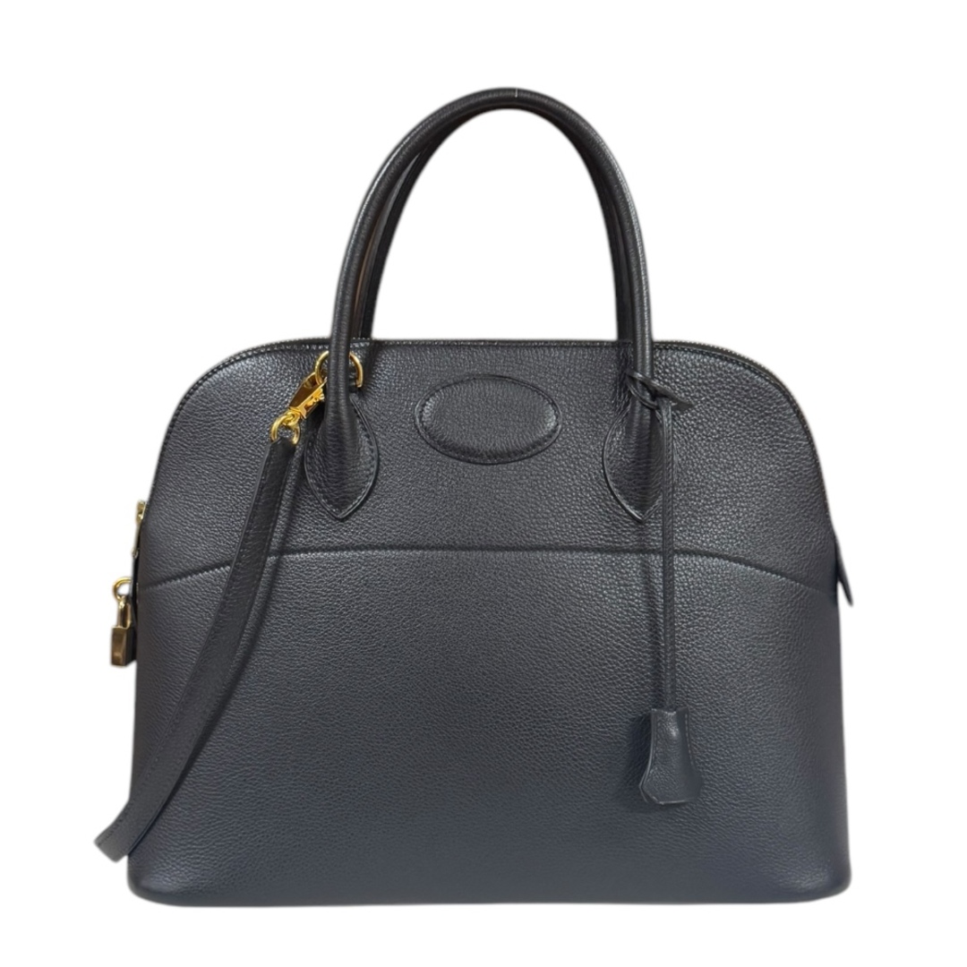 HERMES - エルメス ボリード35 ショルダーバッグ アルデンヌ ブラック レディース HERMES  中古