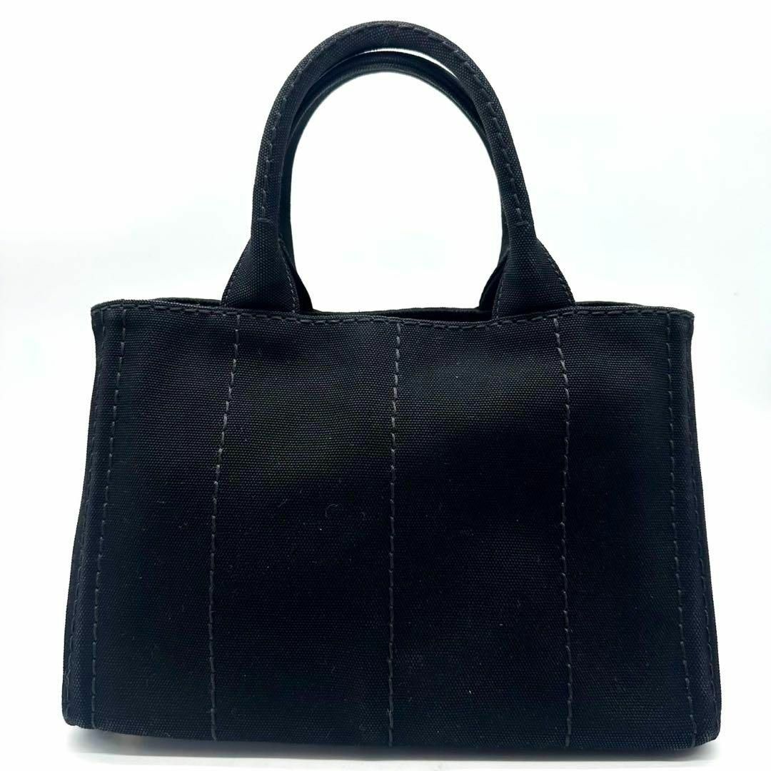 PRADA - 極美品✨ プラダ 三角ロゴ カナパS ブラック2way PRADA - 極美品✨ プラダ 三角ロゴ カナパS ブラック2way