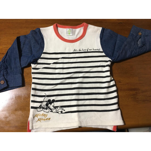 Disney(ディズニー)のdisney baby 90 切り替えロンＴ キッズ/ベビー/マタニティのキッズ服女の子用(90cm~)(Tシャツ/カットソー)の商品写真