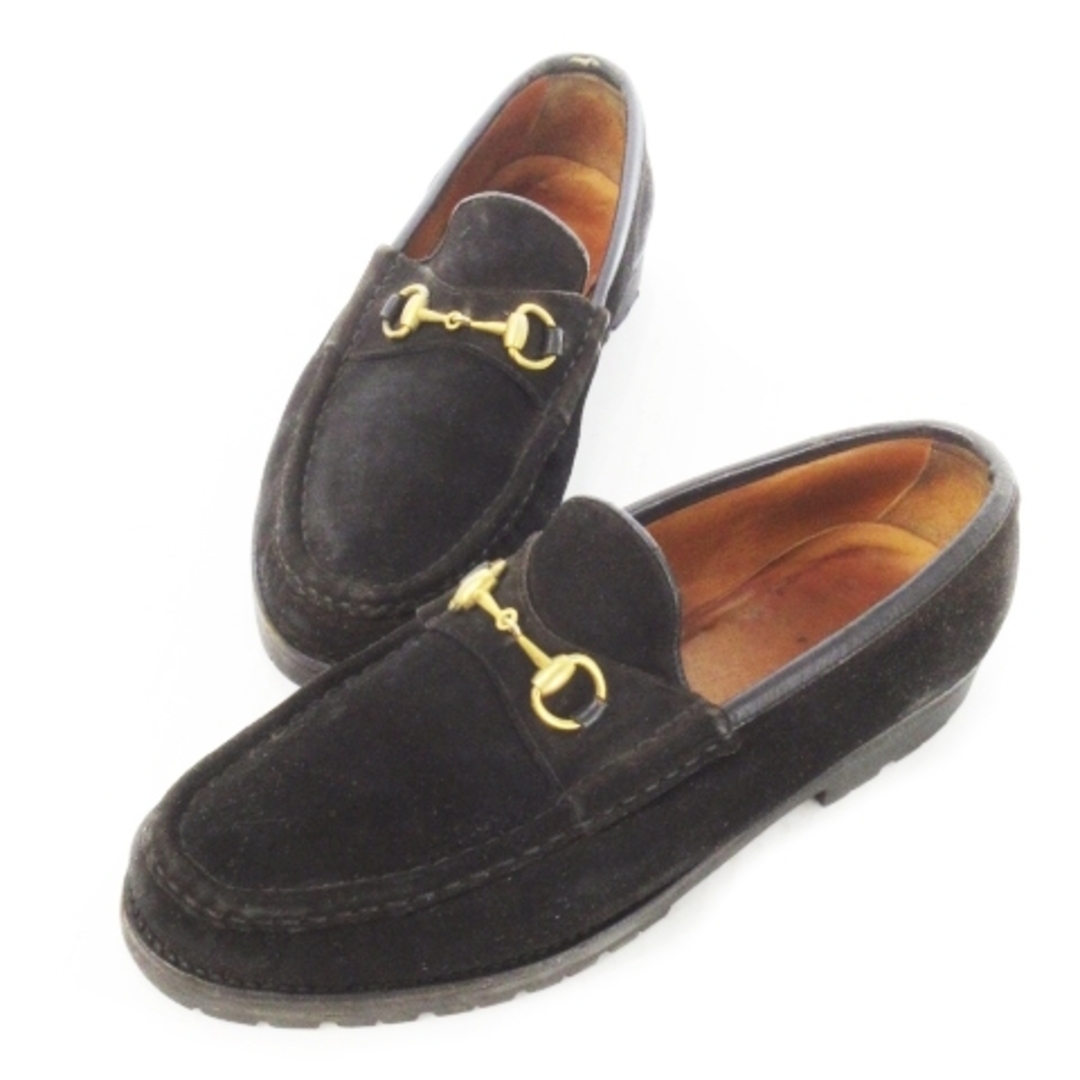 GUCCI - グッチ ローファー モカシン スエード レザー 革 ホース GUCCI - グッチ ローファー モカシン スエード レザー 革 ホース