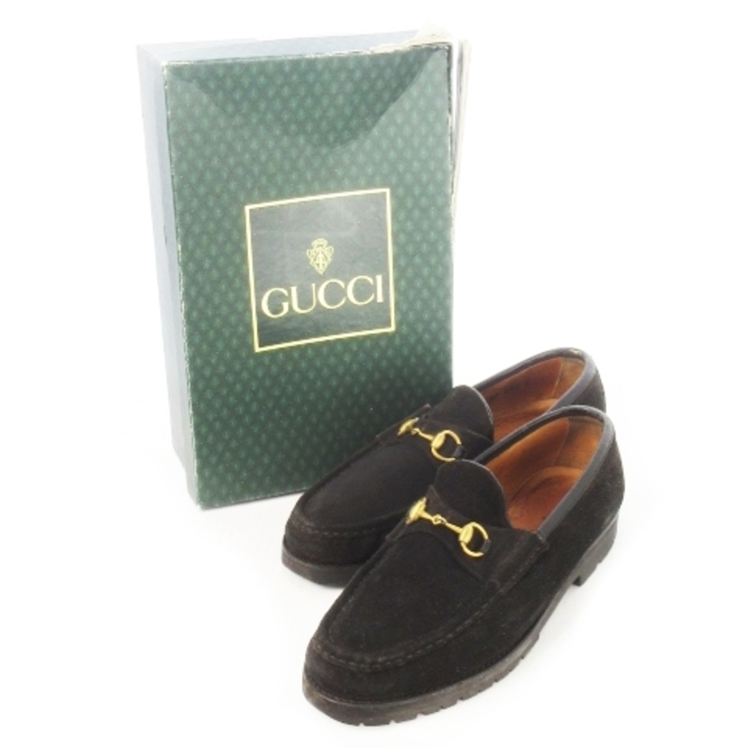 GUCCI - グッチ ローファー モカシン スエード レザー 革 ホース GUCCI - グッチ ローファー モカシン スエード レザー 革 ホース