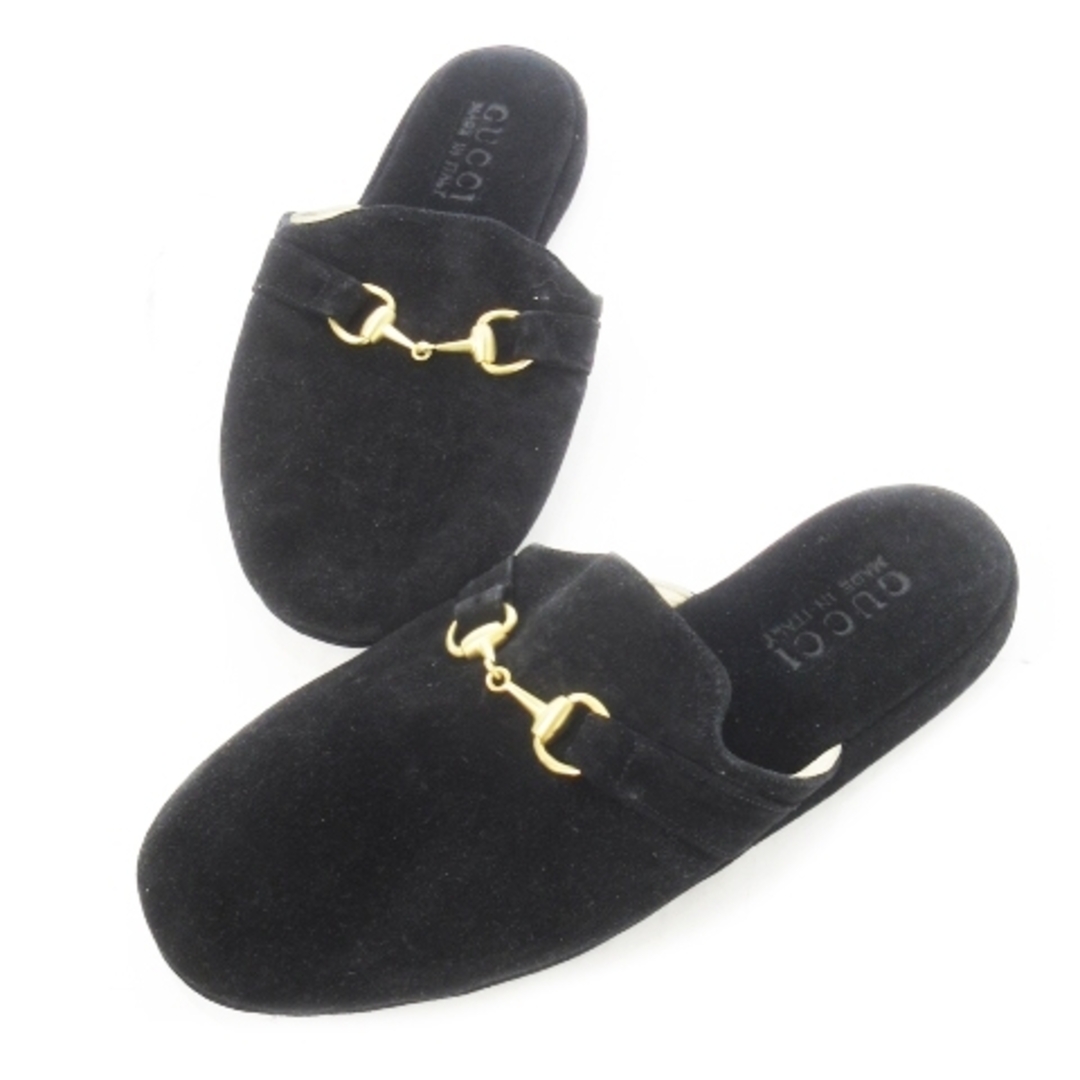 GUCCI - グッチ スリッパ ルームシューズ フラット スエード GUCCI - グッチ スリッパ ルームシューズ フラット スエード