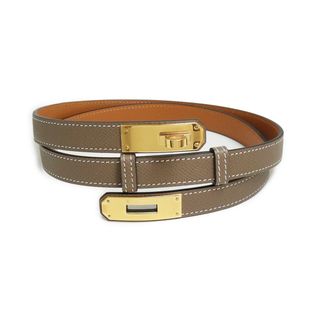 エルメス(HERMES)のエルメス ケリー 18 ターンロック ベルト ヴォーエプソン レザー エトゥープ エトープ グレージュ ゴールド金具 U刻印 箱付 HERMES（新品・未使用品）(ベルト)