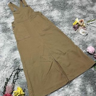 ローリーズファーム(LOWRYS FARM)の【LOWRYS FARM】ノースリーブワンピース　ジャンバースカート　スリット(ロングワンピース/マキシワンピース)