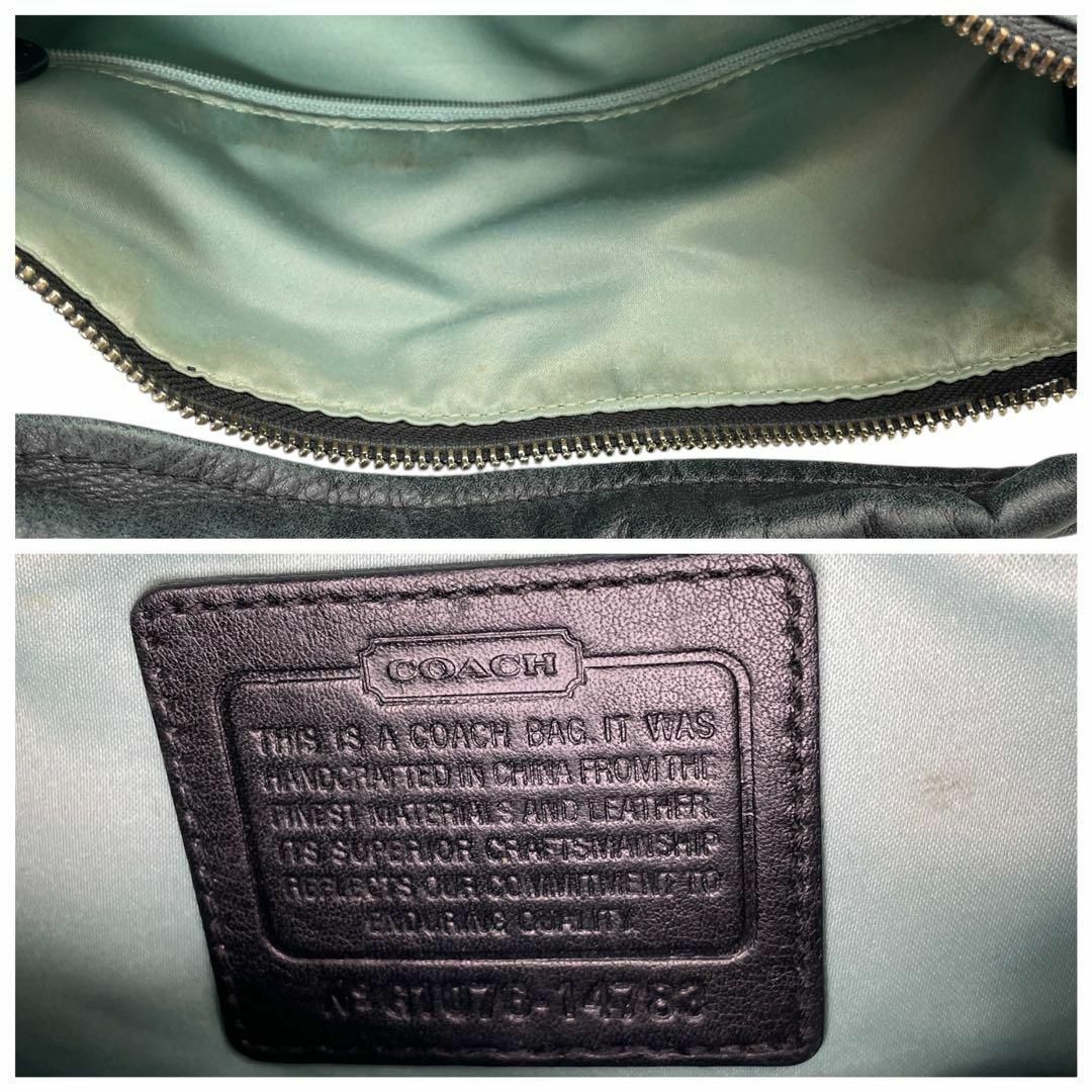 COACH - COACH コーチ レザー ハンドバッグ ショルダーバッグ COACH - COACH コーチ レザー ハンドバッグ ショルダーバッグ