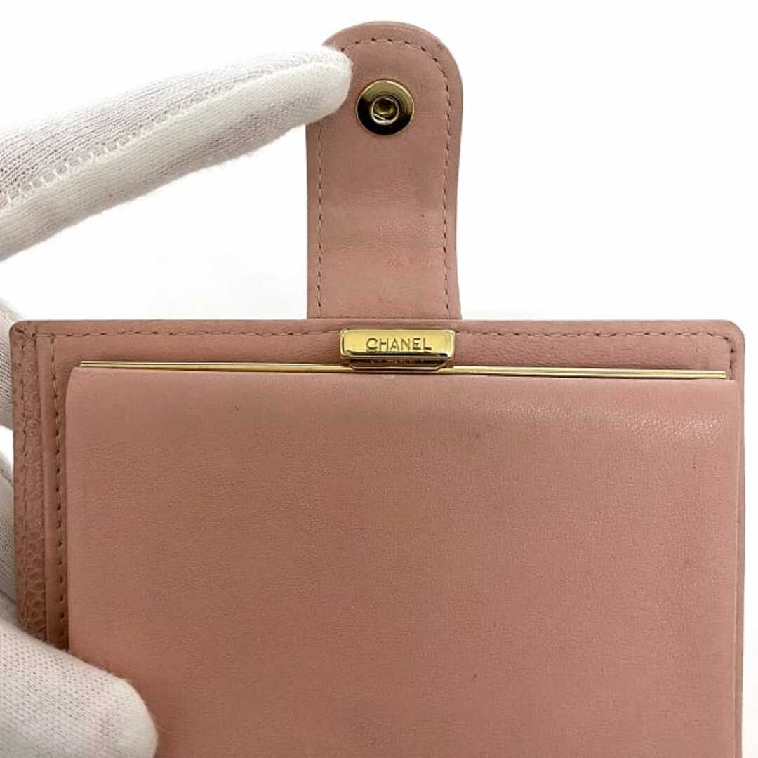 CHANEL - シャネル 二つ折り 財布 ec-22875 ピンク ココマーク CHANEL - シャネル 二つ折り 財布 ec-22875 ピンク ココマーク
