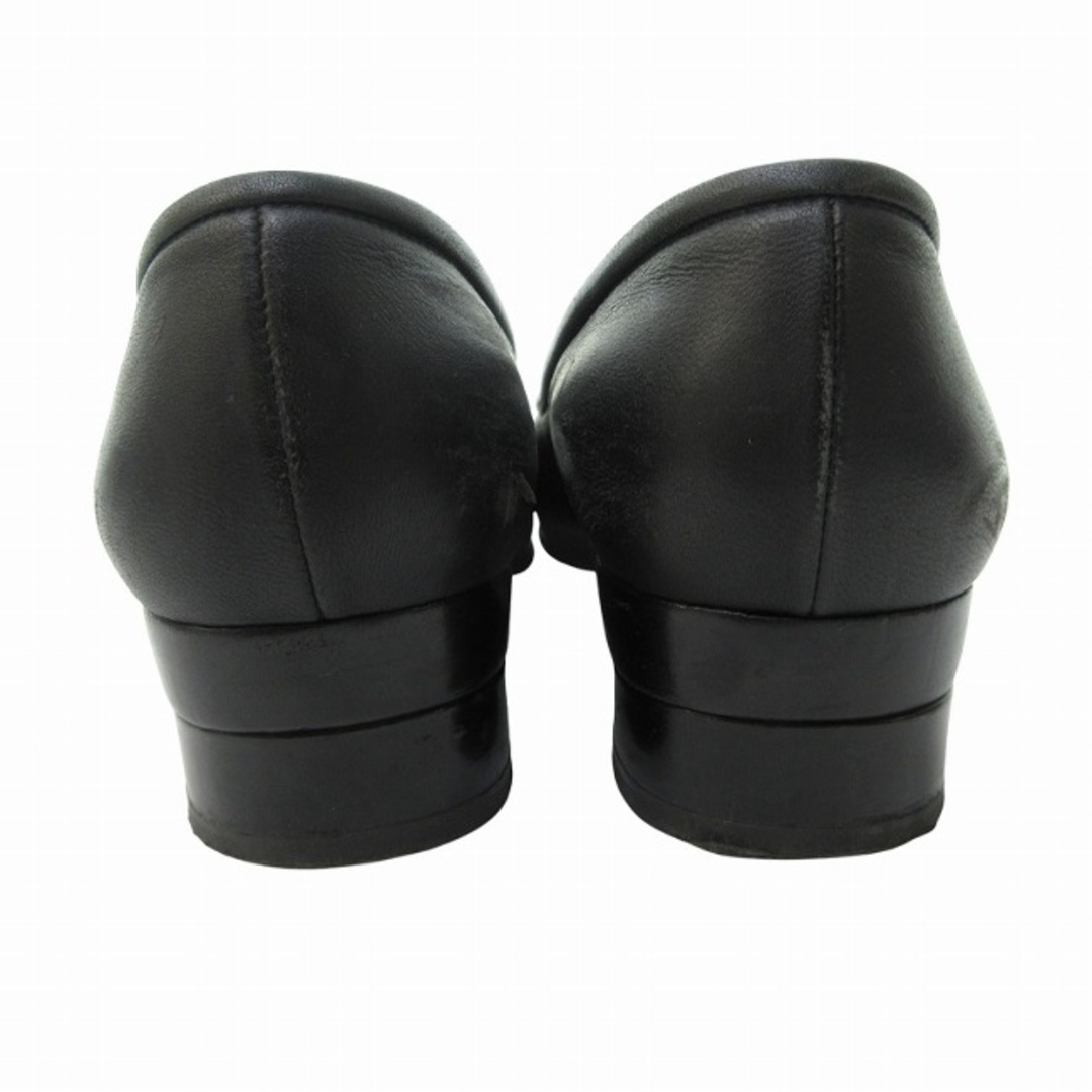 CHANEL - シャネル CHANEL スクエアトゥ パンプス 黒 約23.5 CHANEL - シャネル CHANEL スクエアトゥ パンプス 黒 約23.5