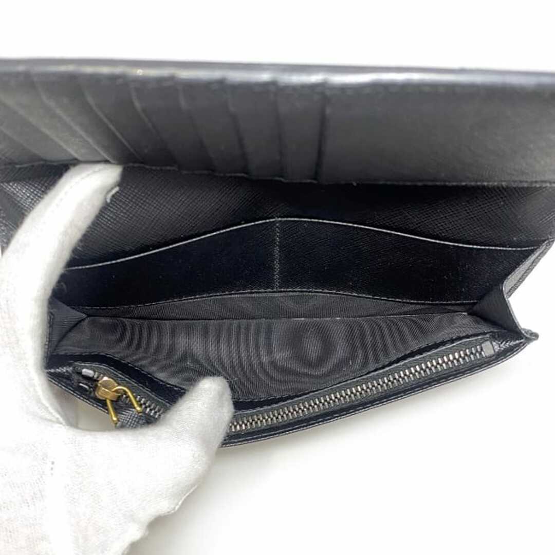 PRADA - プラダ 二つ折り 長財布 f-22960 ブラック NERO 2MV836 PRADA - プラダ 二つ折り 長財布 f-22960 ブラック NERO 2MV836