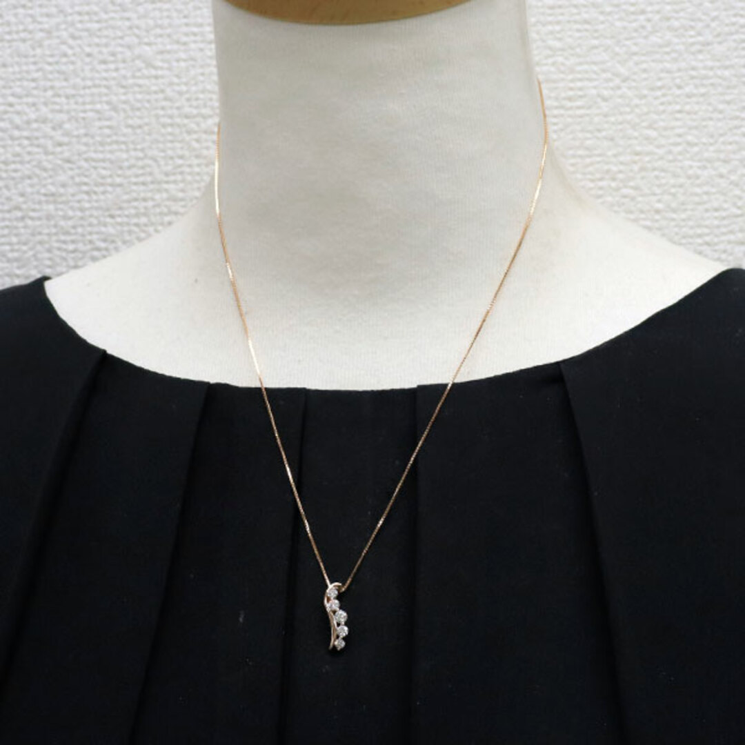 K18PG ダイヤモンド ペンダントネックレス 0.50ctの通販 by 株式 K18PG ダイヤモンド ペンダントネックレス 0.50ctの通販 by 株式