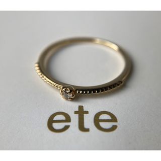 ete - ete エテ リング 指輪 K10YG レインボーリング ピンキー ete - ete エテ リング 指輪 K10YG レインボーリング ピンキー