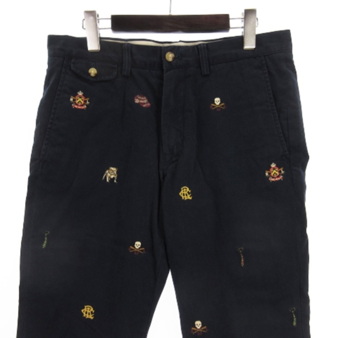 POLO RALPH LAUREN - ポロ ラルフローレン チノパン 刺繍 総柄 POLO RALPH LAUREN - ポロ ラルフローレン チノパン 刺繍 総柄